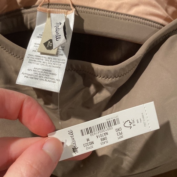 Nwt madewell tan bikini top - Picture 3 of 6